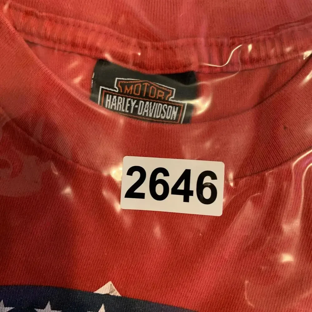 Vintage Harley-Davidson Shirt Mens Large Red North Shore Slidell LA USA 2004 Tee - Picture 10 of 10